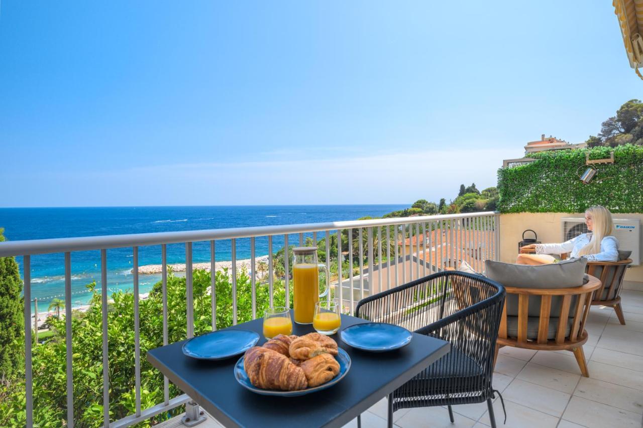 Proche Monaco, Vue Mer Et Acces A La Plage Saint-Antoine  Exterior foto