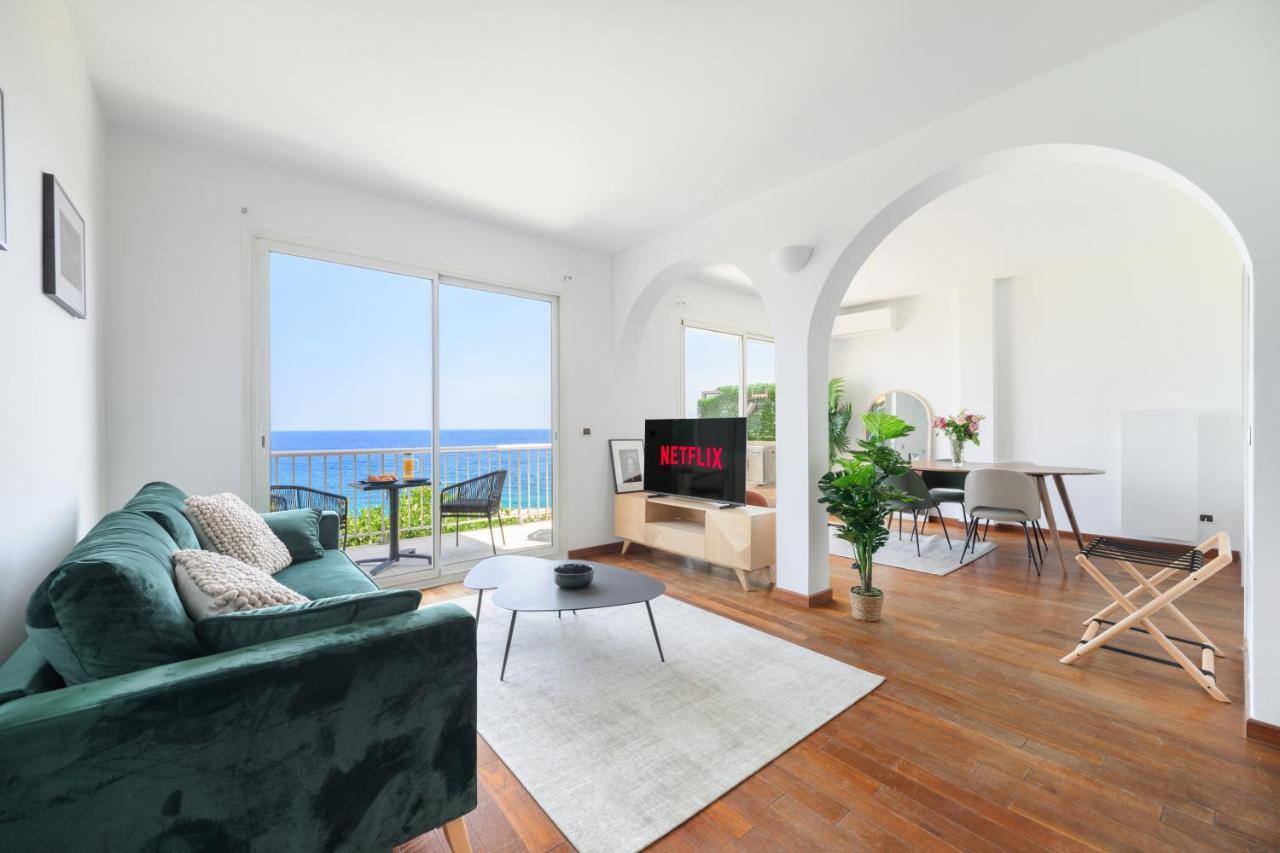 Proche Monaco, Vue Mer Et Acces A La Plage Saint-Antoine  Exterior foto